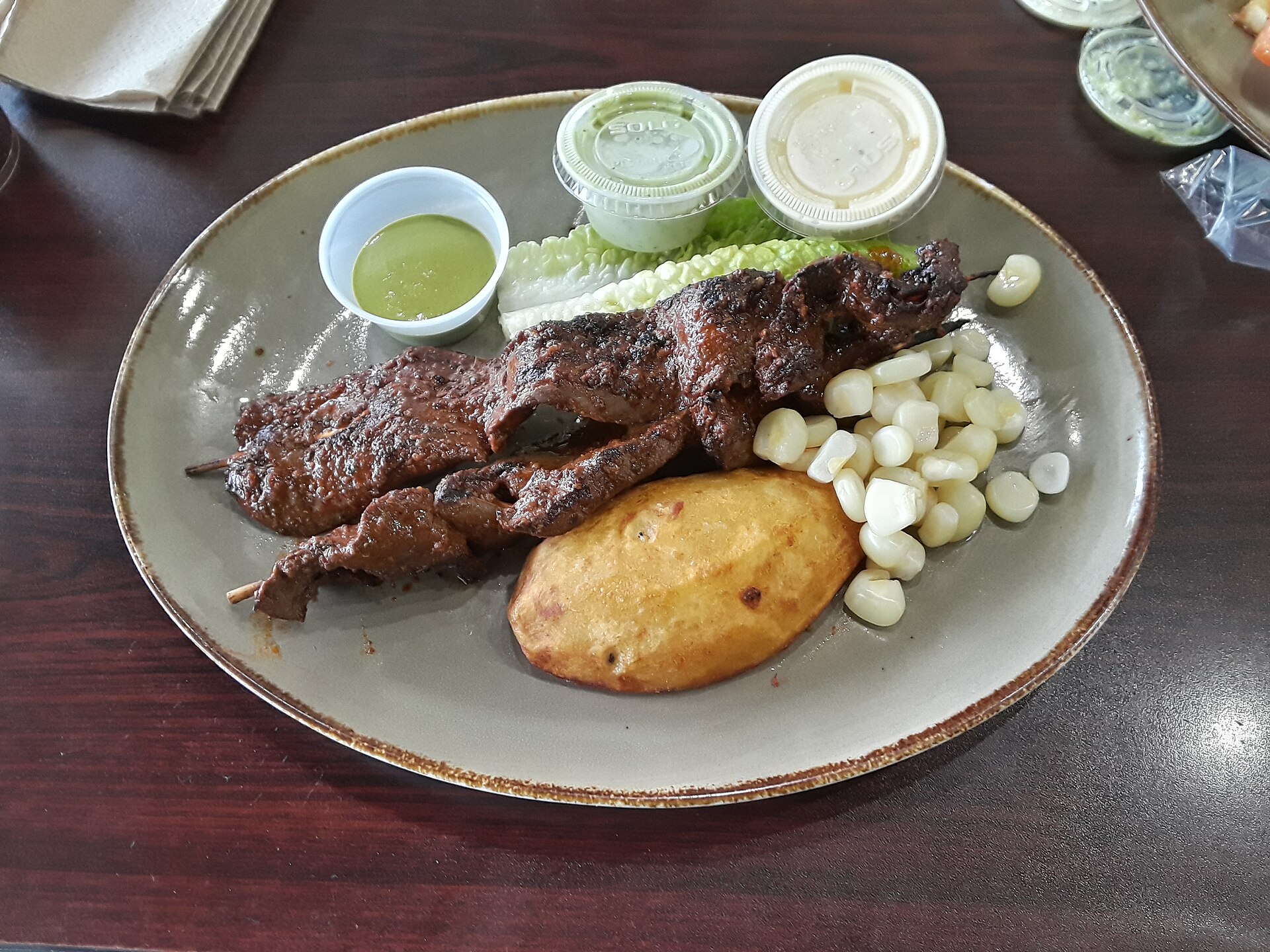 Plato de gastronomía andina