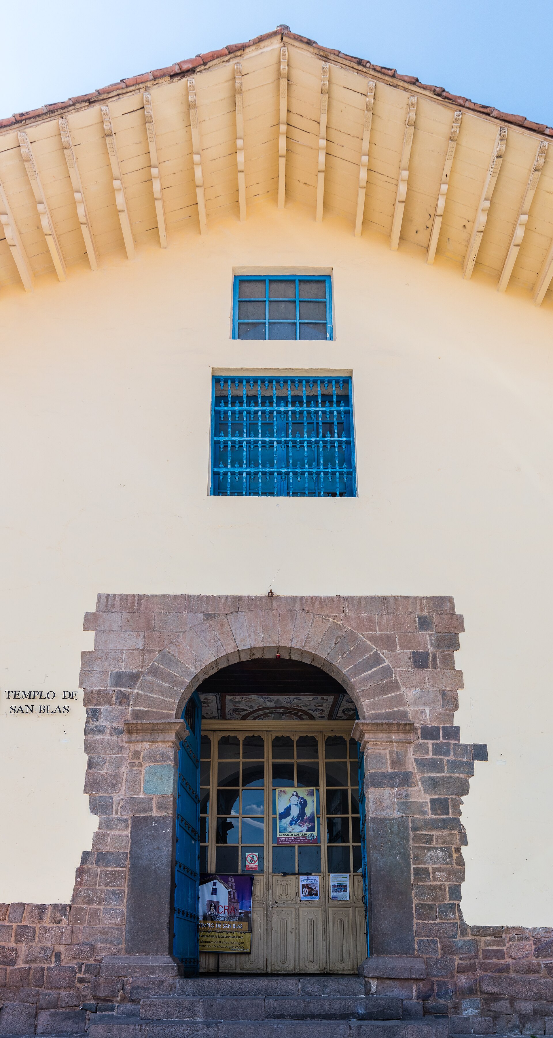 Templo colonial de San Blas en Cusco